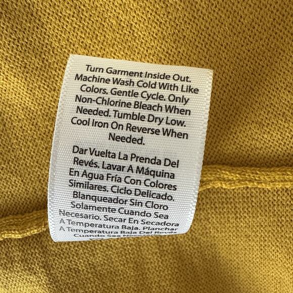 Terra&Sky Women’s 2X Boho Chic Longline Soft Knit Cardigan Mustard Yellow Preppy - Picture 5 of 7